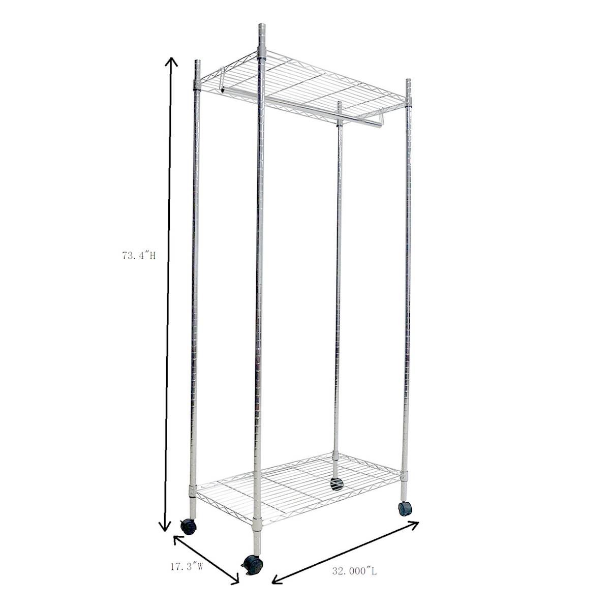 At Home Metal Commercial Garment Rack
