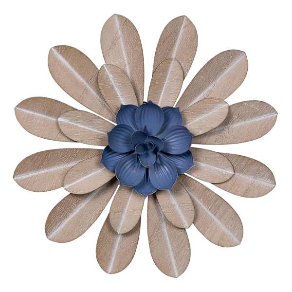 at home Metal Flower Wall Art 8"