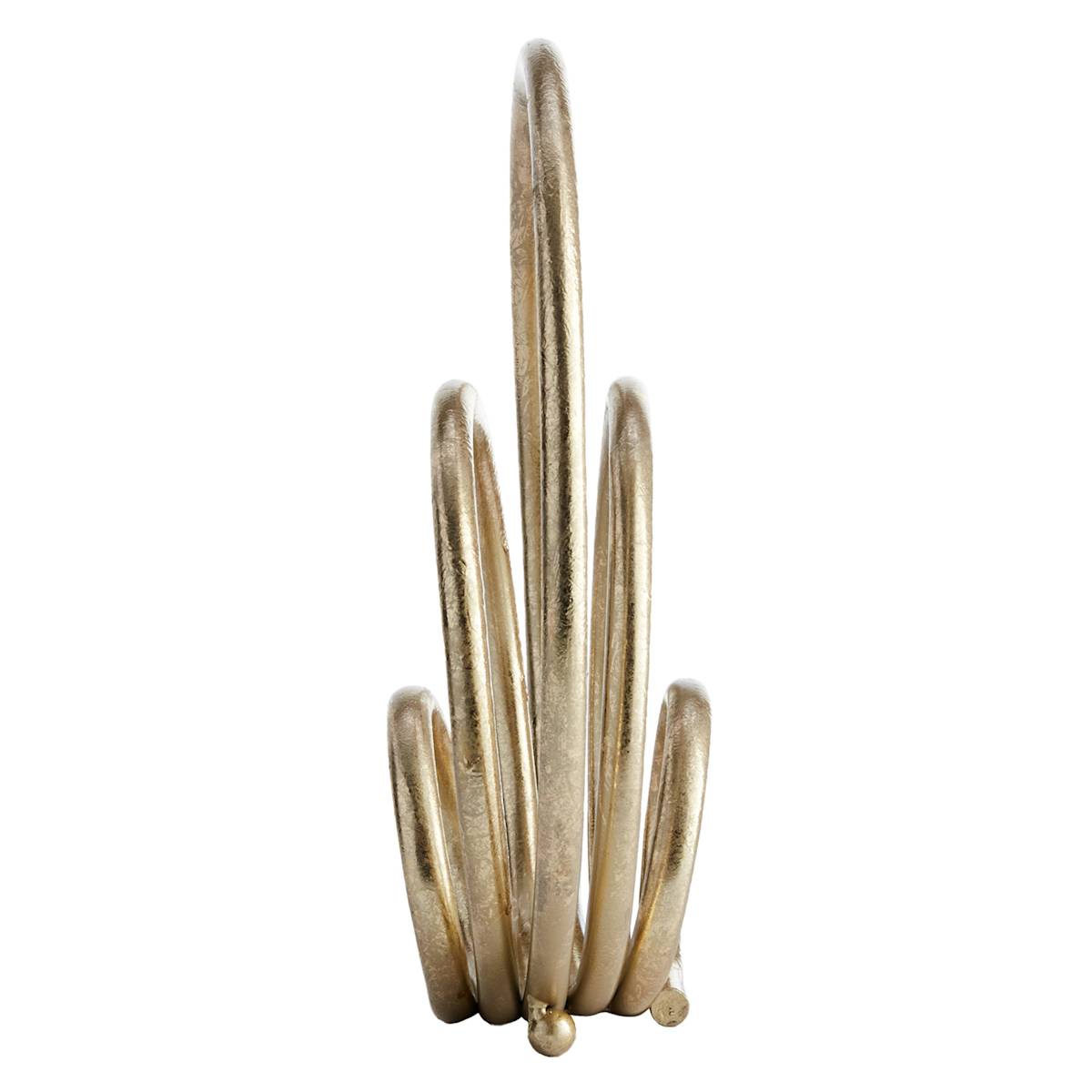 At Home Metal Gold Circle Figurine 12"