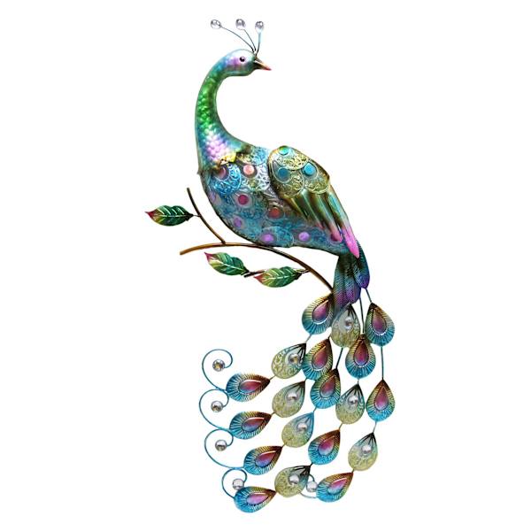 at home Metal Peacock Outdoor Wall Decor 31"