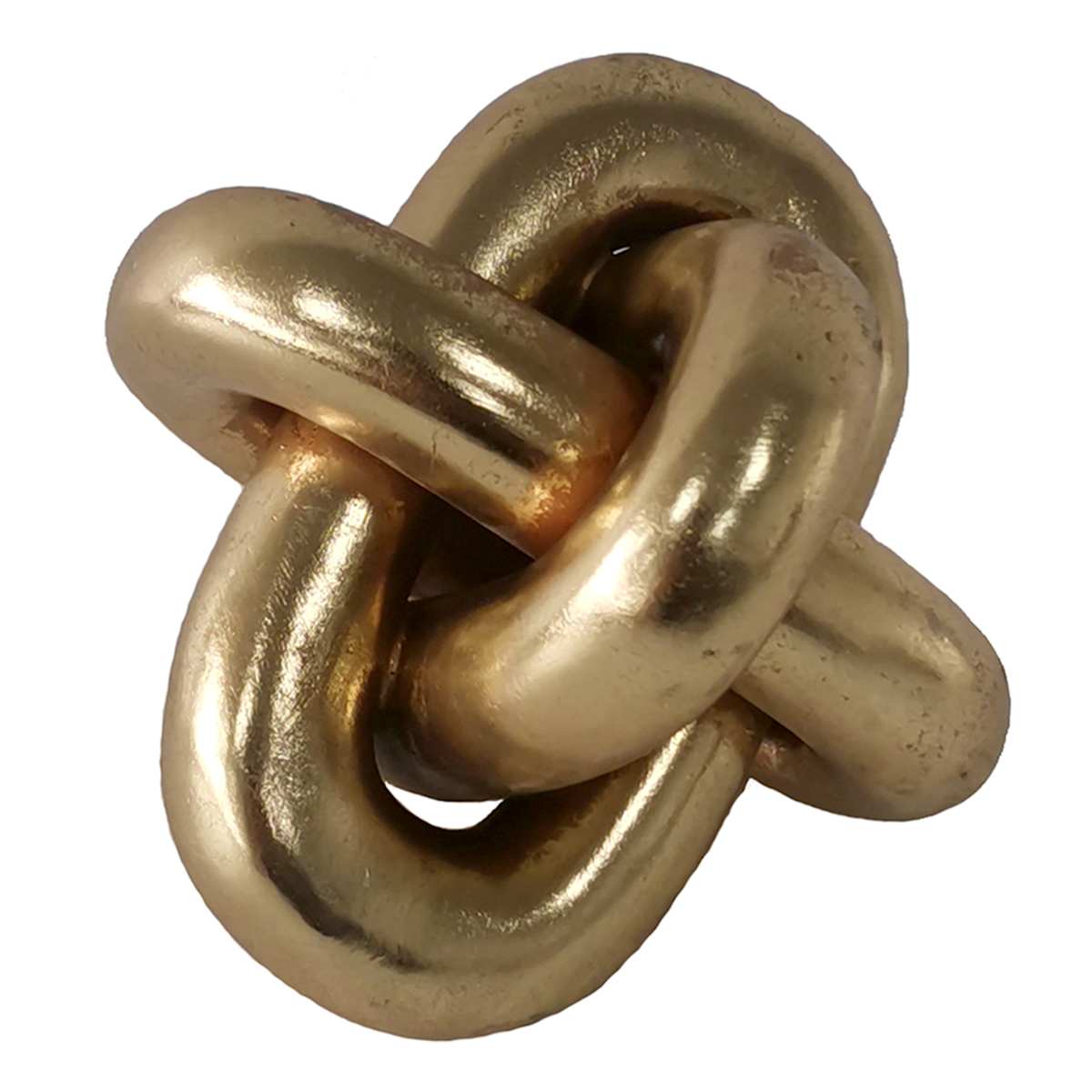 At Home Metallic Knot Figurine 4"