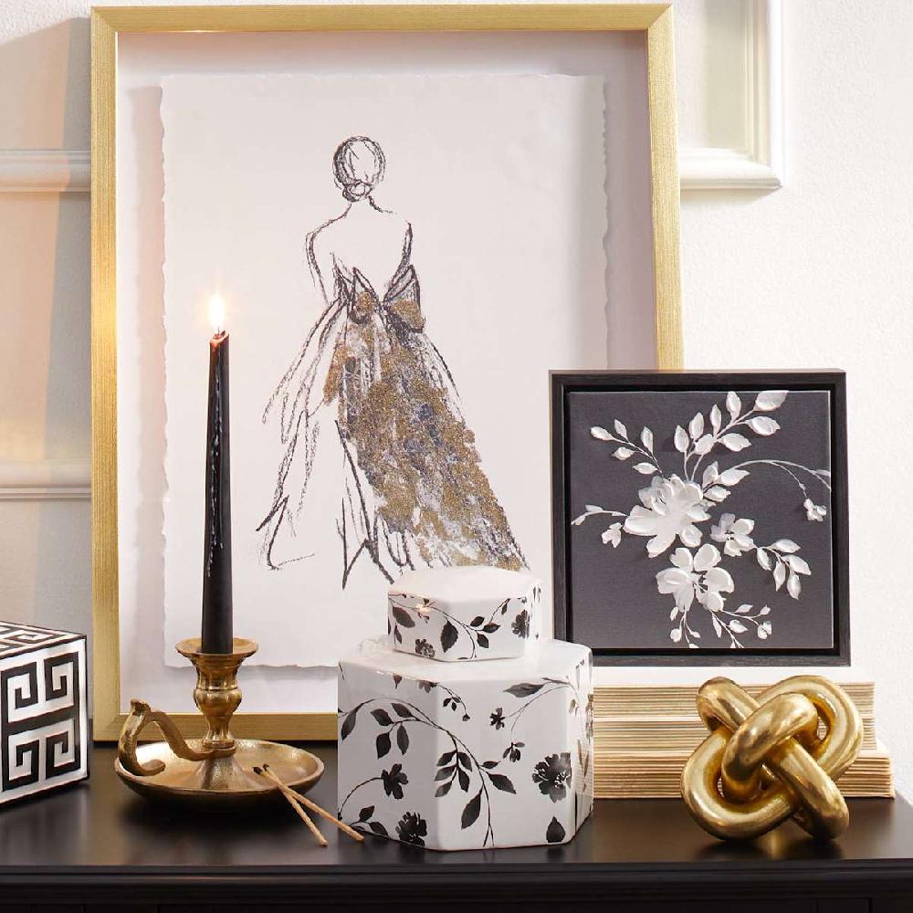 At Home Metallic Knot Figurine 4"