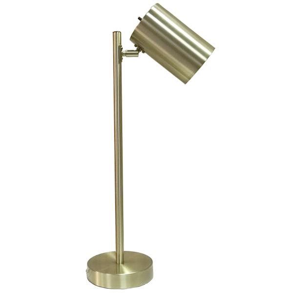 at home Metallic Metal Pole Task Lamp 22"