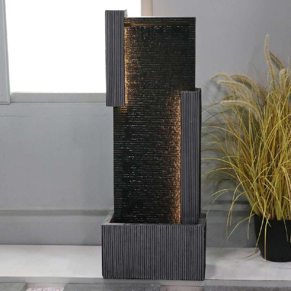 At Home Modern Waterfall Outdoor Fountain 40"