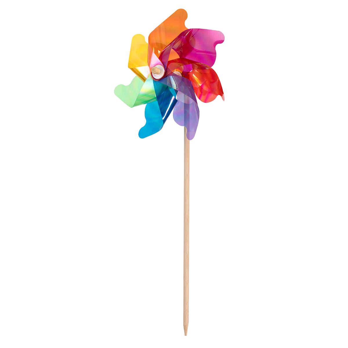 At Home Multicolor Iridescent Whirligig 29"