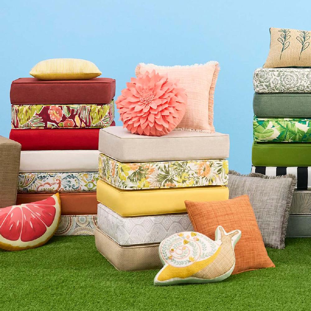 At Home Natural Canvas Outdoor Deep Seat Cushion