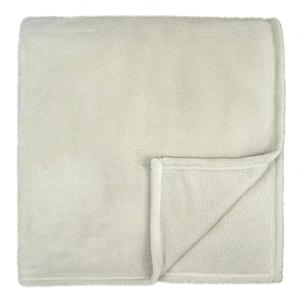 At Home Natural Plush Bed Blanket Twin/Twin XL