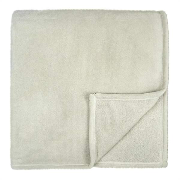 at home Natural Plush Bed Blanket Twin/Twin XL