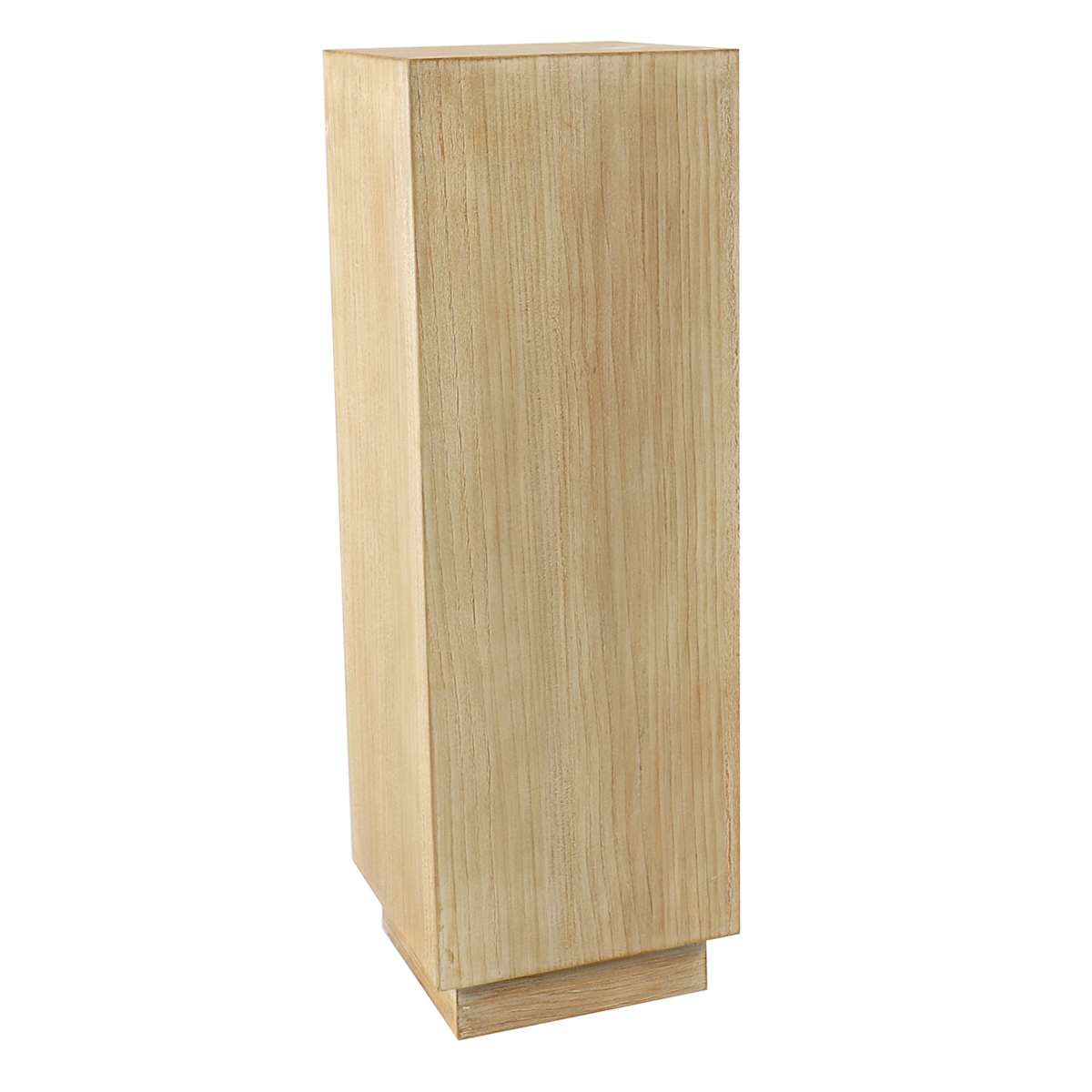 At Home Natural Wood Pedestal 30"
