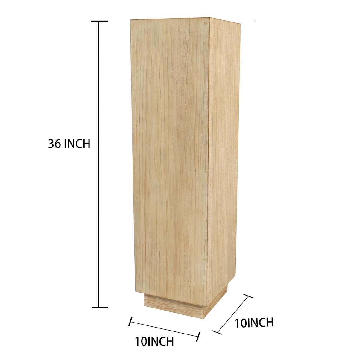 At Home Natural Wooden Pedestal 36"