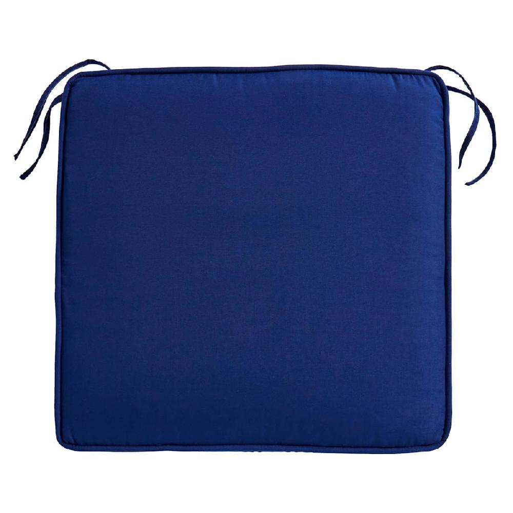 At Home Navy Blue Canvas Outdoor Deep Seat Cushion