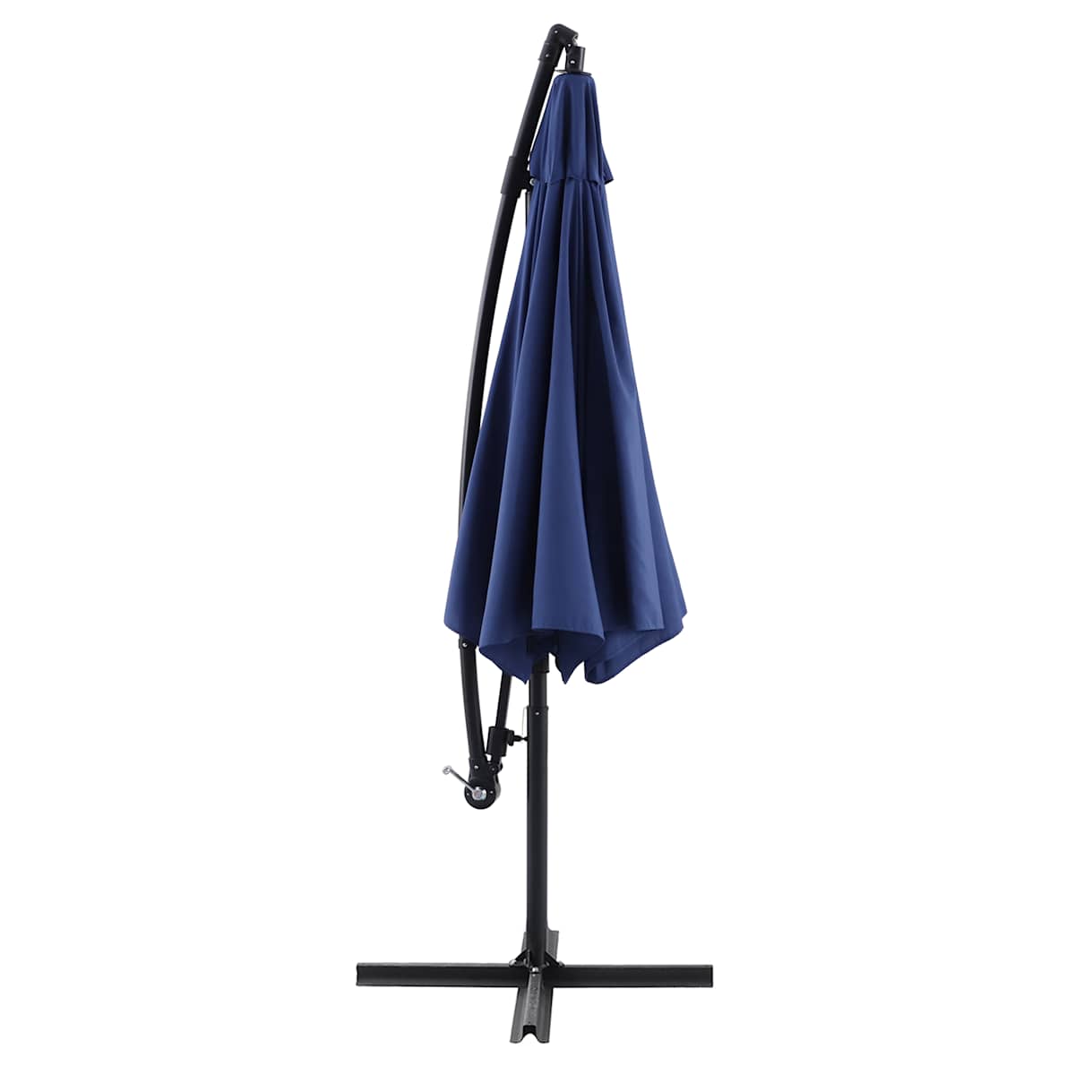 At Home Navy Blue Offset Round Patio Umbrella 10'