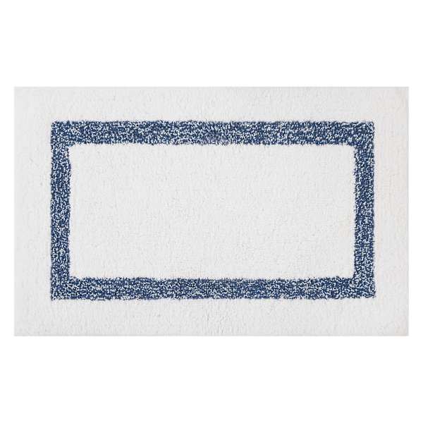 at home Navy Blue Racetrack Design Bath Rug 20x30