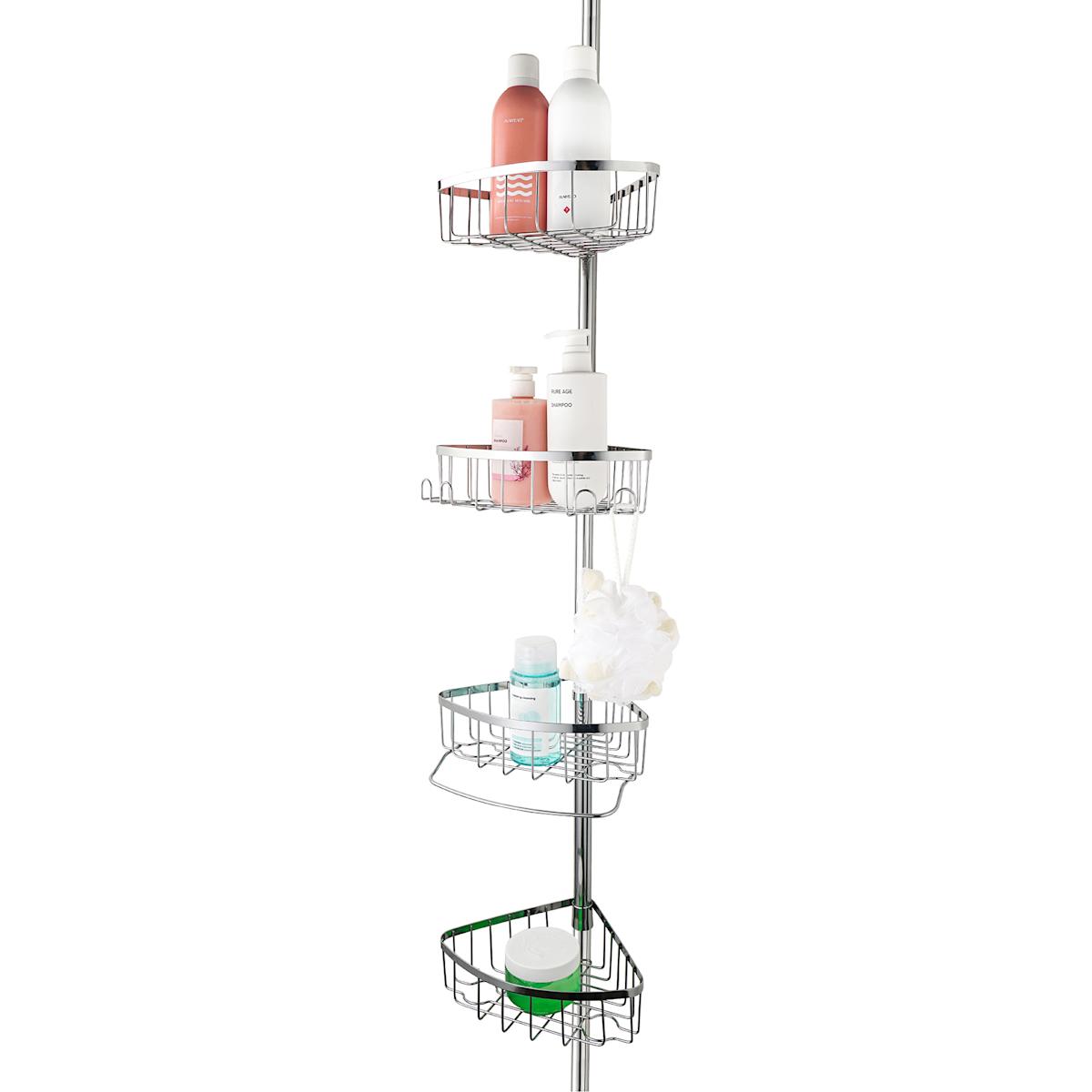 At Home Neil Chrome Shower Tension Caddy