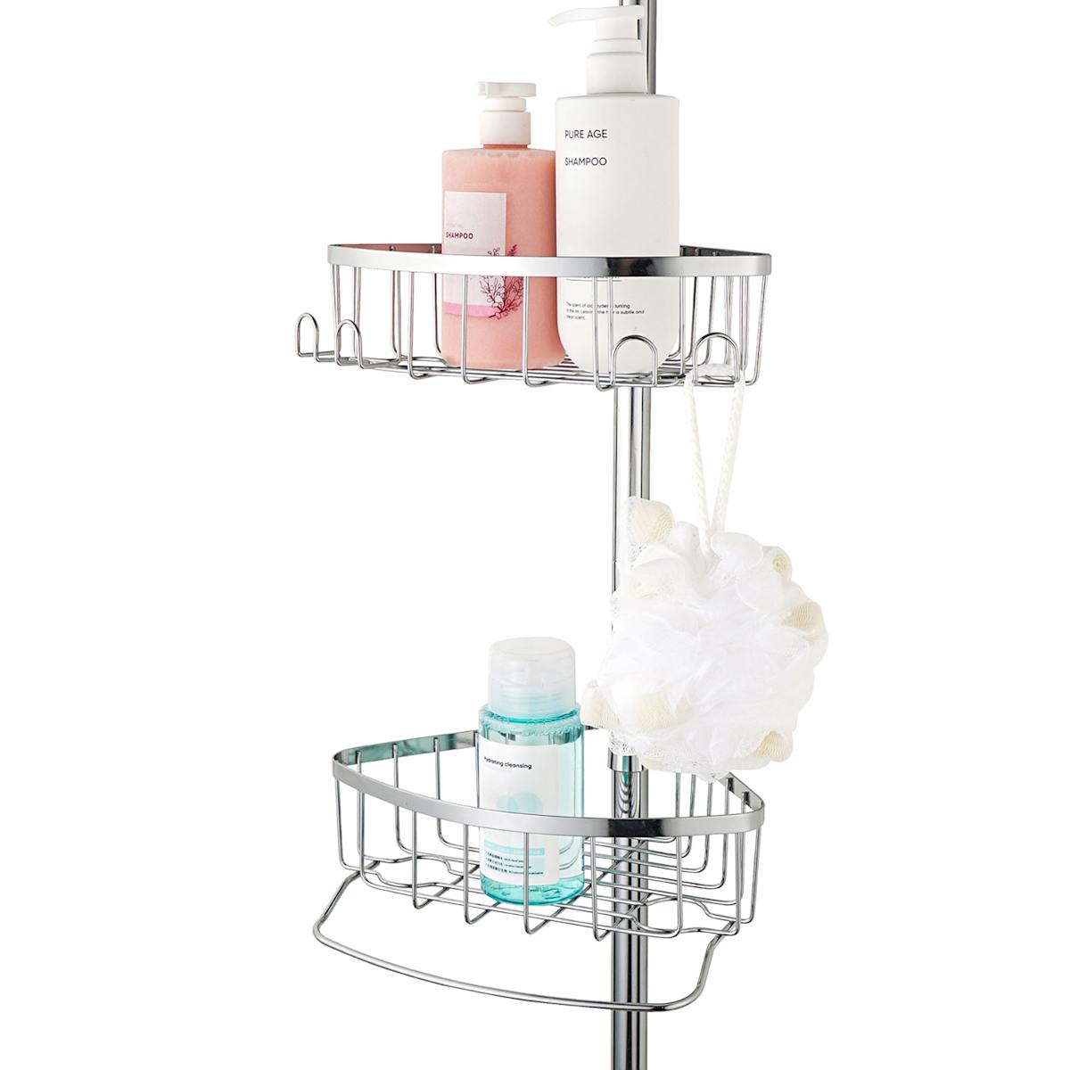 At Home Neil Chrome Shower Tension Caddy