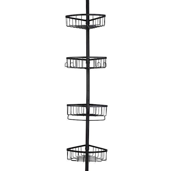 at home Neil Shower Tension Caddy Black