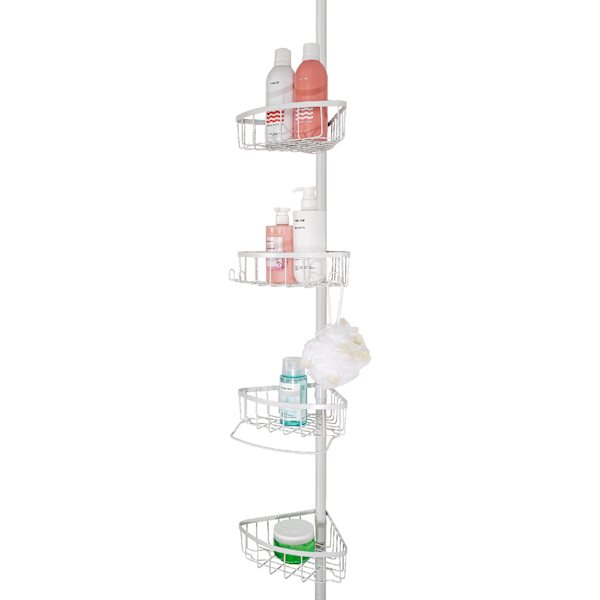 at home Neil Shower Tension Caddy White