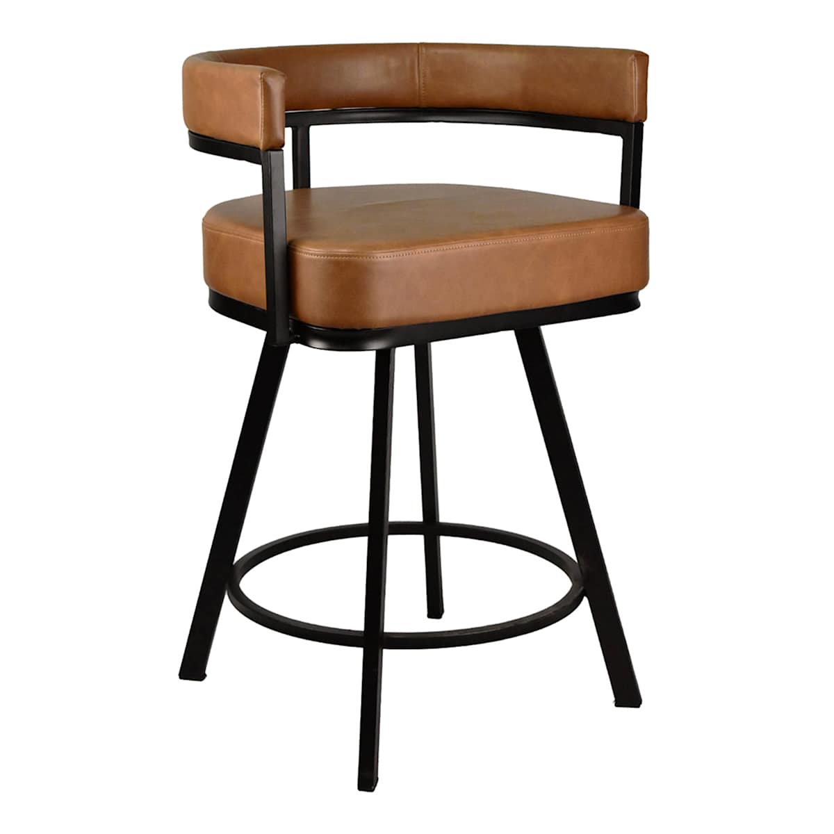At Home Noah Counter Stool Cognac