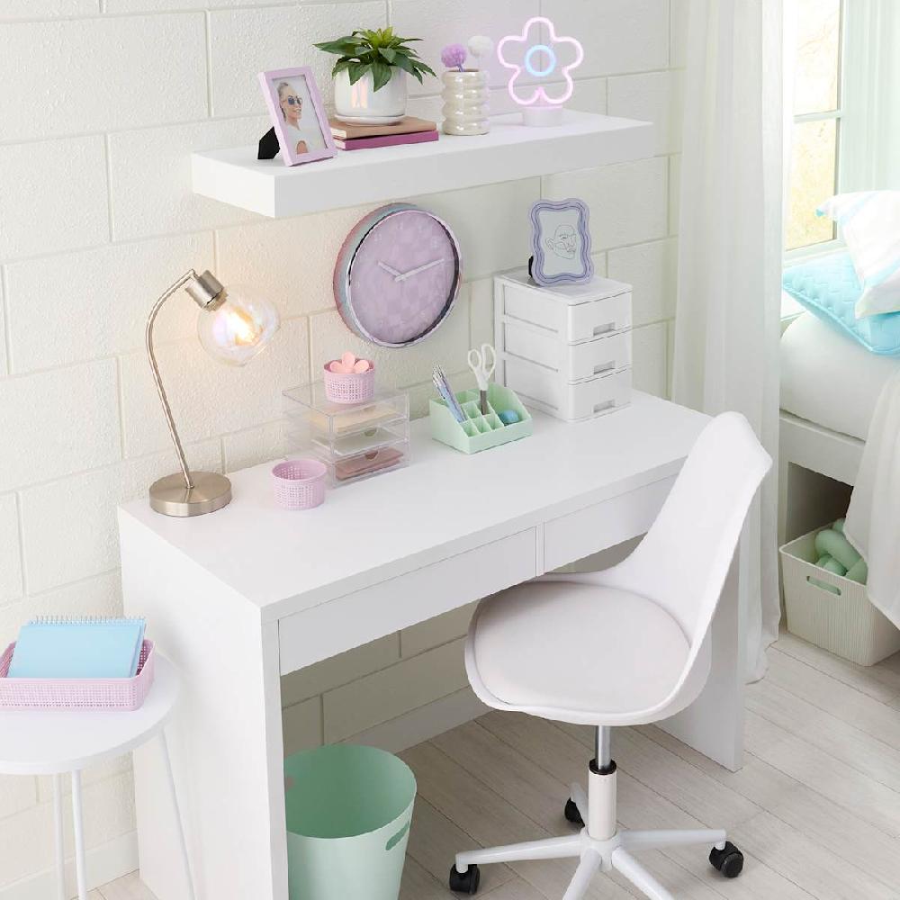 At Home Nolan White Wooden Desk