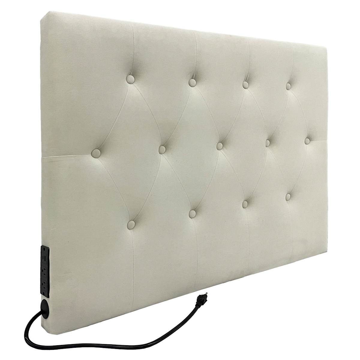 At Home Paige Dorm Headboard Cream