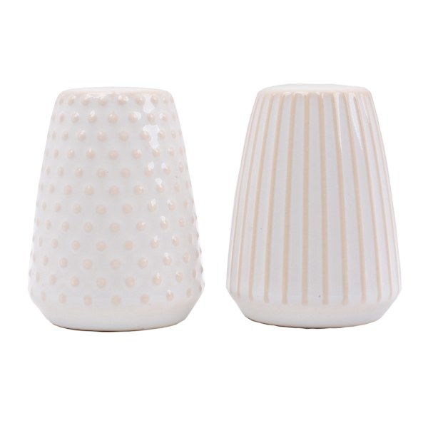 at home Pasadena White Salt & Pepper Shaker Set