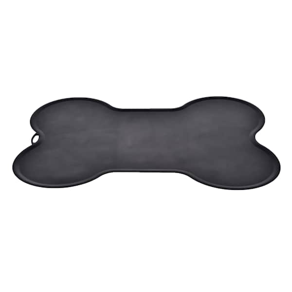 at home Pet Silicone Bowl Mat Black