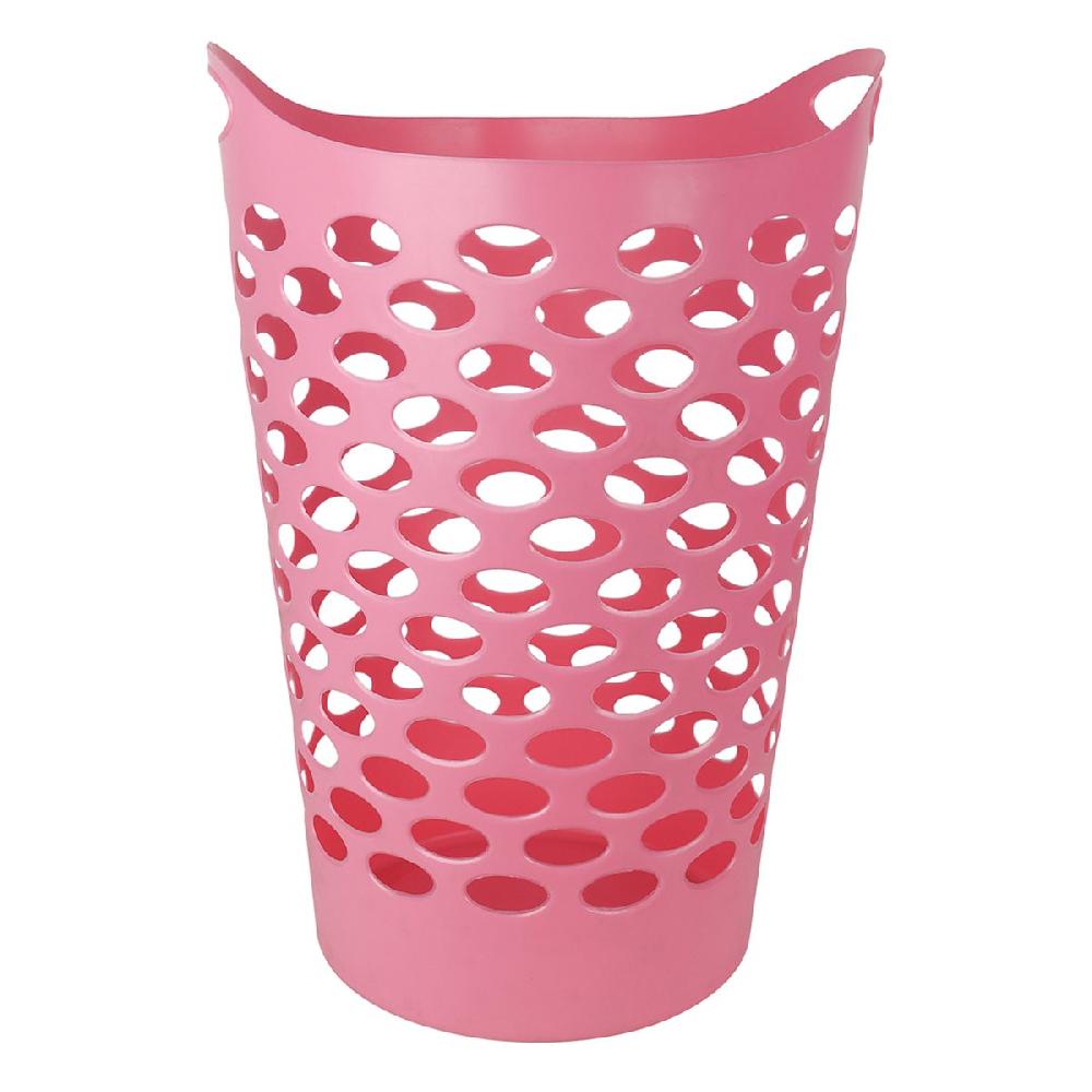 At Home Pink Flexible Laundry Hamper 60l