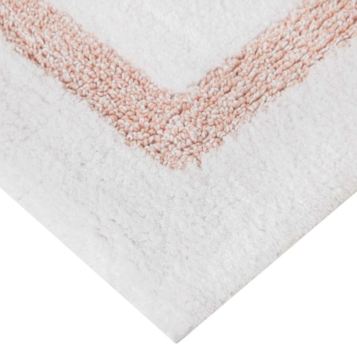 At Home Pink Racetrack Design Bath Rug 20x30