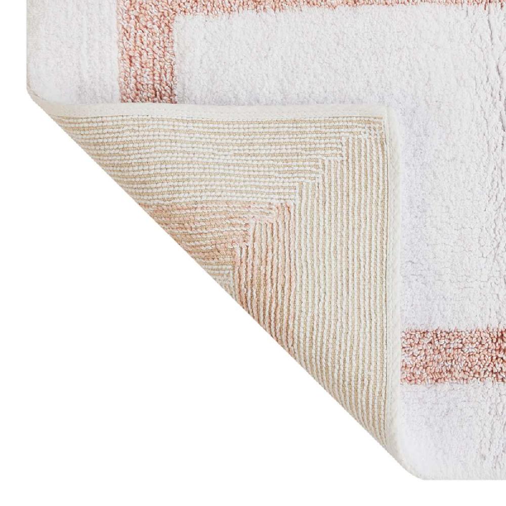 At Home Pink Racetrack Design Bath Rug 20x30