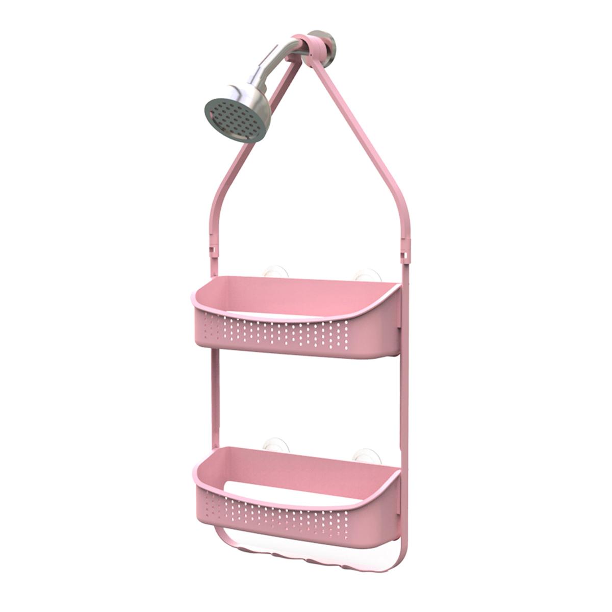 At Home Pink Shower Caddy