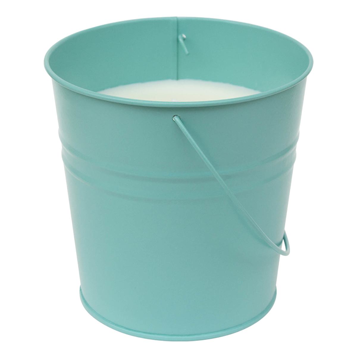 At Home Pool Blue Bucket Citronella Candle 12oz