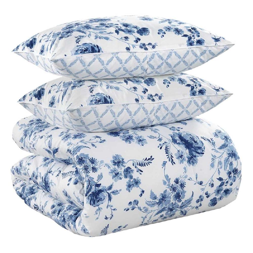 At Home Providence Navy Blue Bedding Set