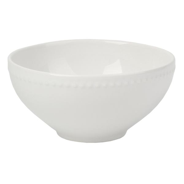 at home Providence White Beaded Cereal Bowl
