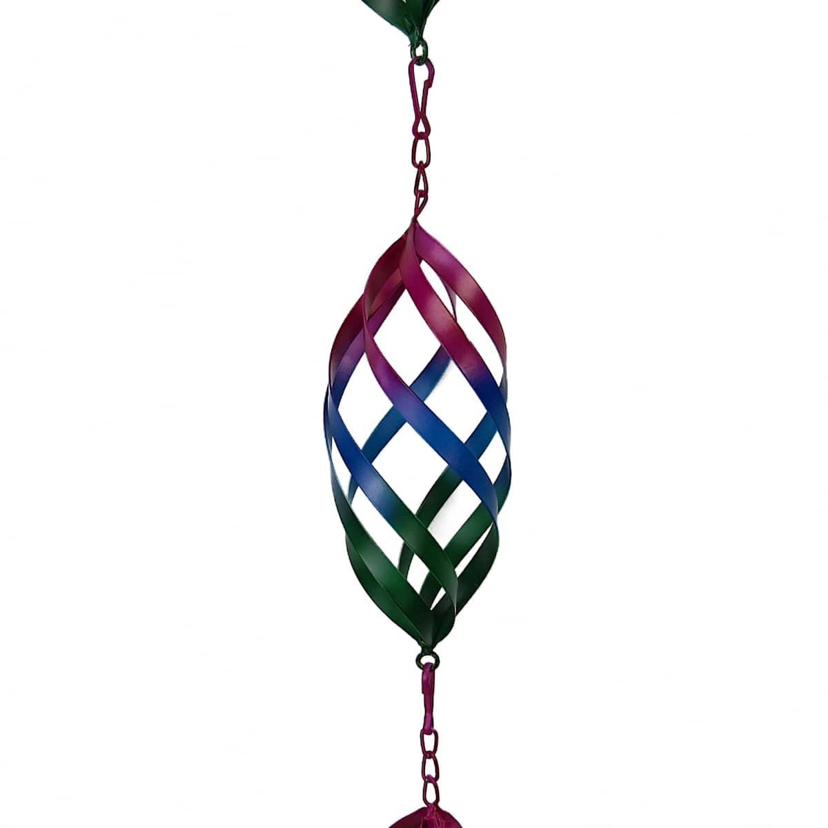At Home Rainbow Spirals Rain Chain 57"