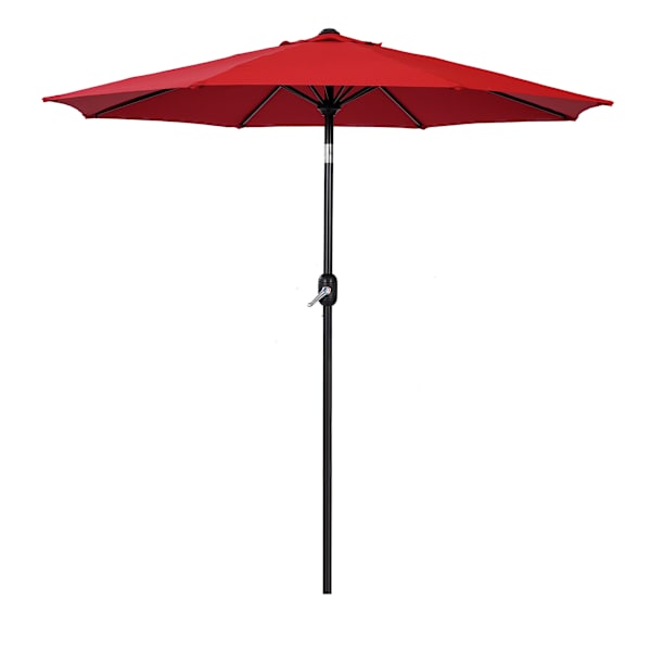 at home Red Crank & Tilt Round Patio Umbrella 7.5'