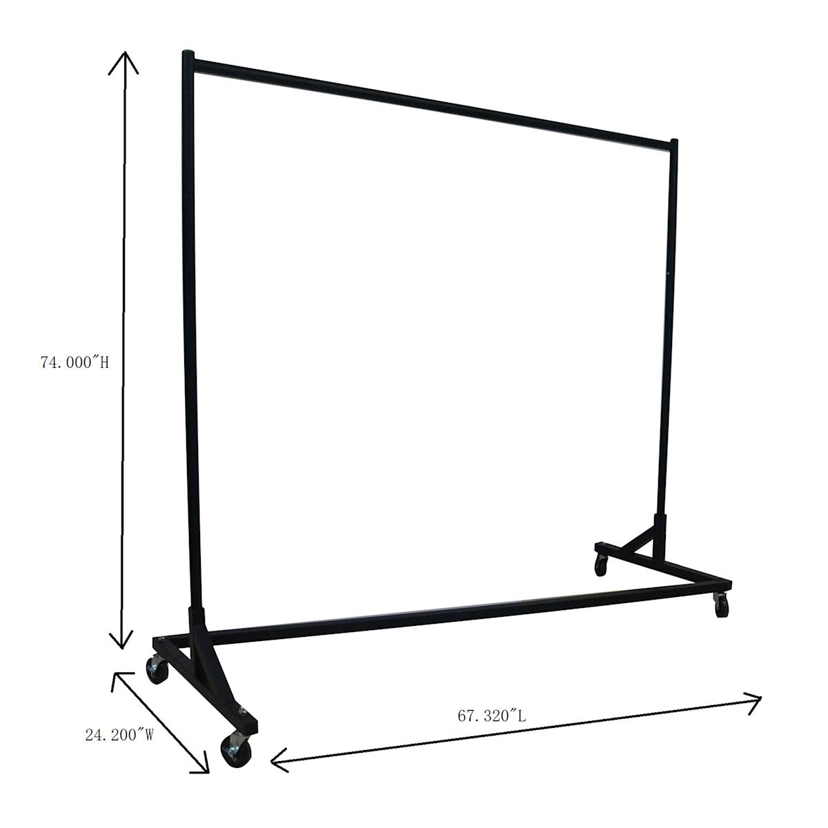 At Home Rolling Z-Rack Metallic
