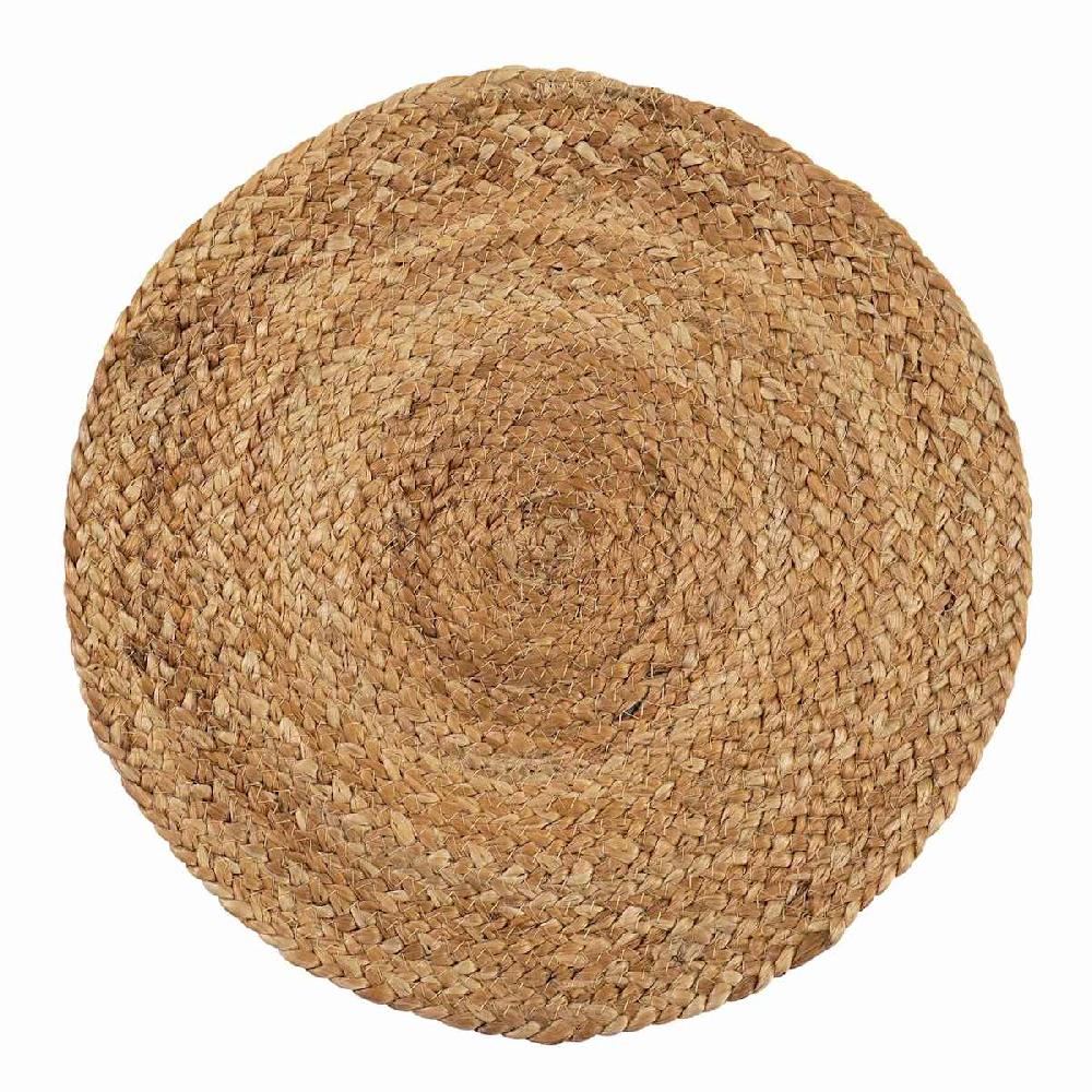 At Home Round Braided Jute Placemat