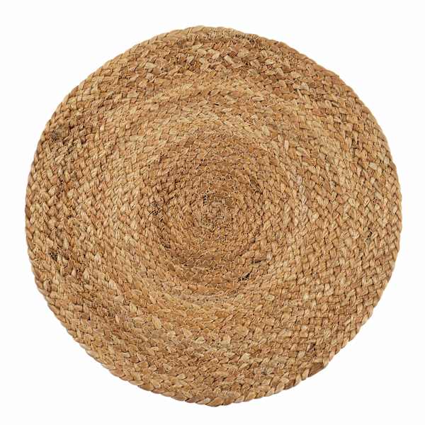 at home Round Braided Jute Placemat