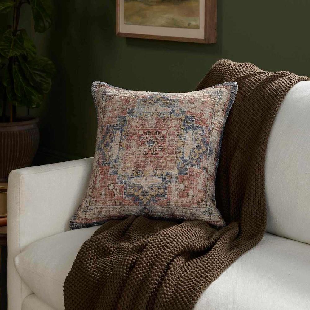 At Home Rust Printed Throw Pillow 18"