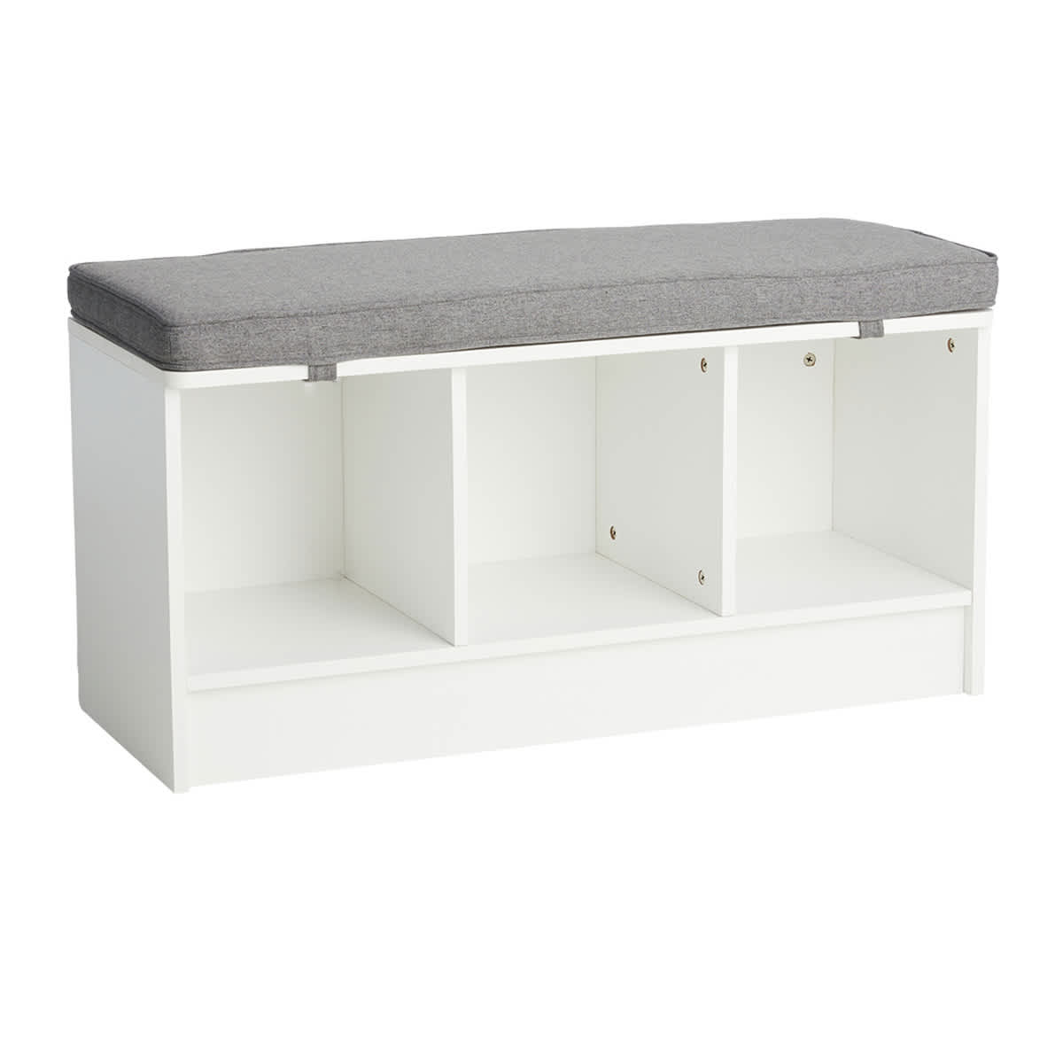 At Home Sara Cube Storage Bench White