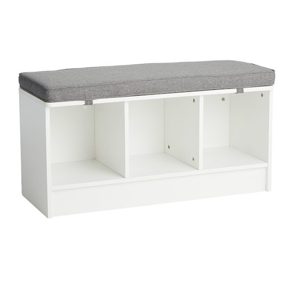 at home Sara Cube Storage Bench White