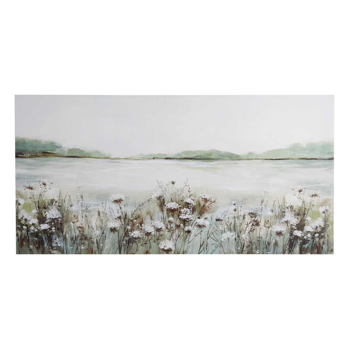 At Home Secret Lake Canvas Wall Art 60x30