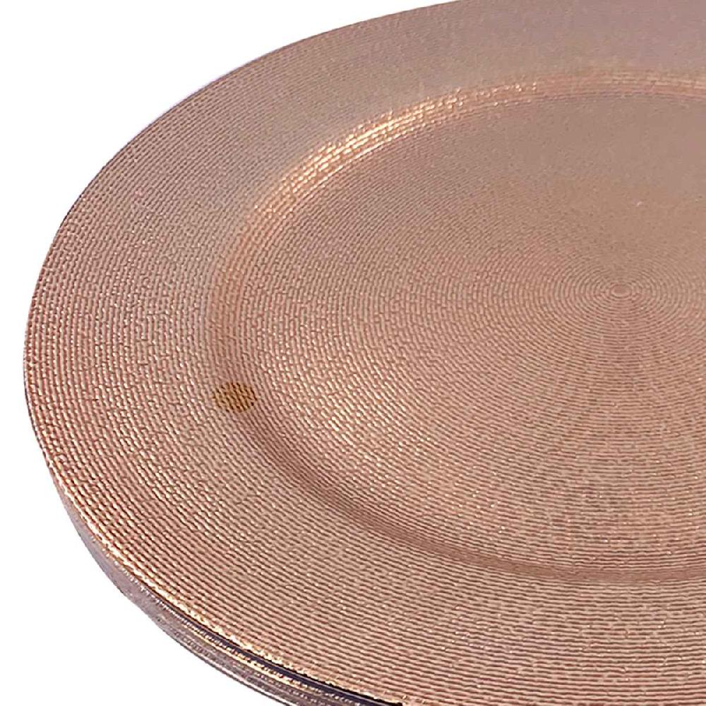 At Home Set Of 4 Gold Charger Plates