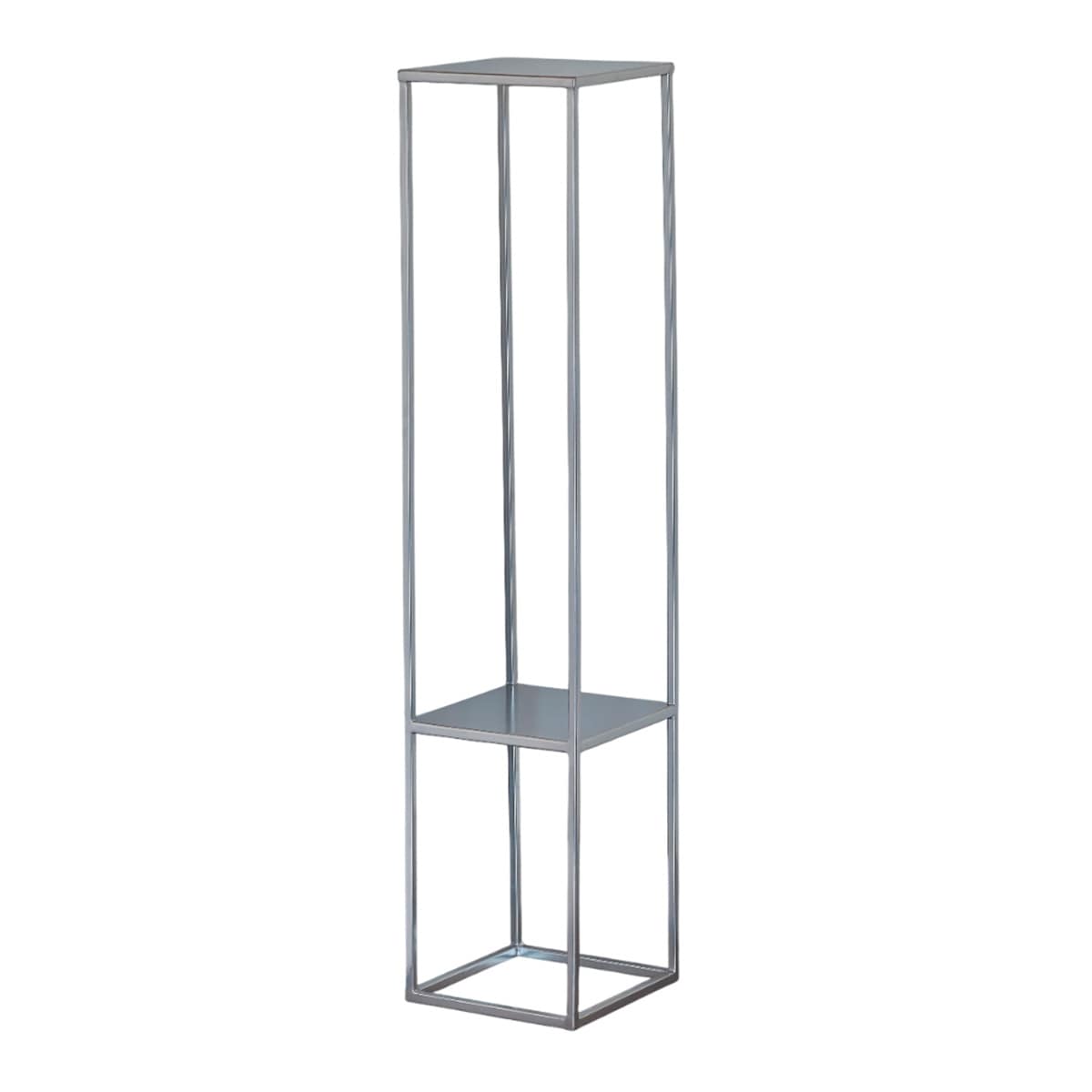 At Home Silver Iron Metal Riser 40"