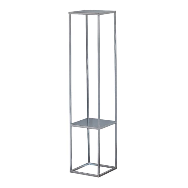 at home Silver Iron Metal Riser 40"