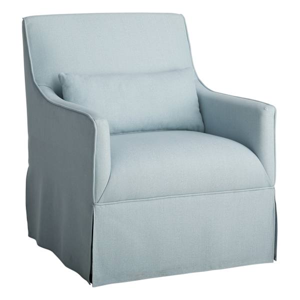 at home Smith Swivel Accent Chair Blue