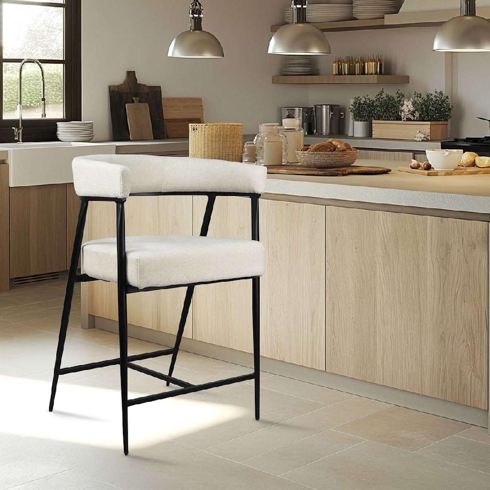 At Home Solana Counter Stool Ivory