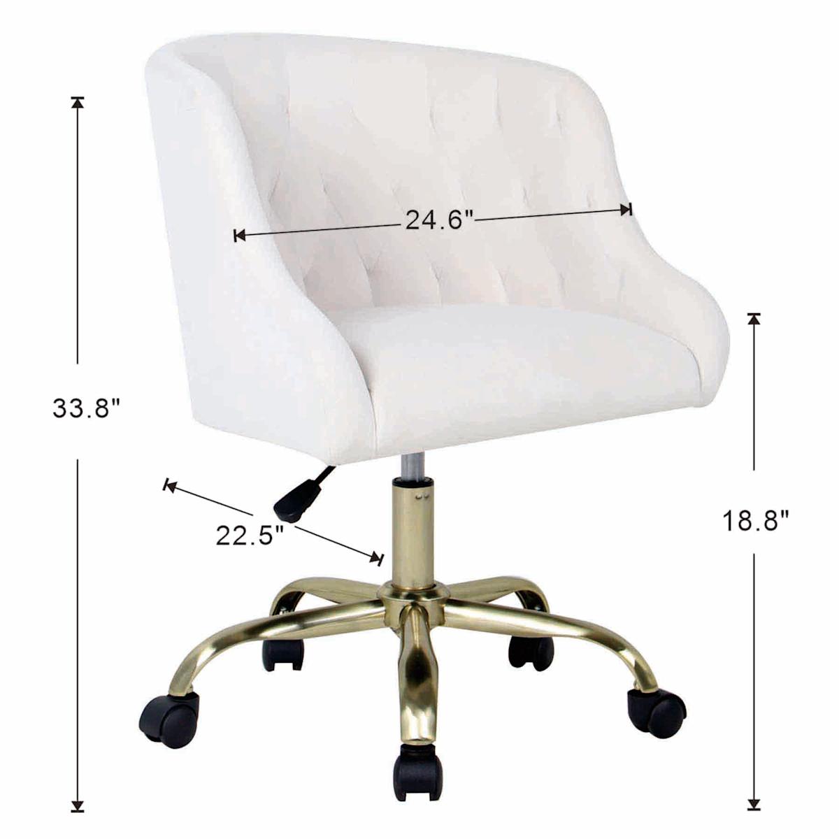 At Home Sophia Office Chair Cream