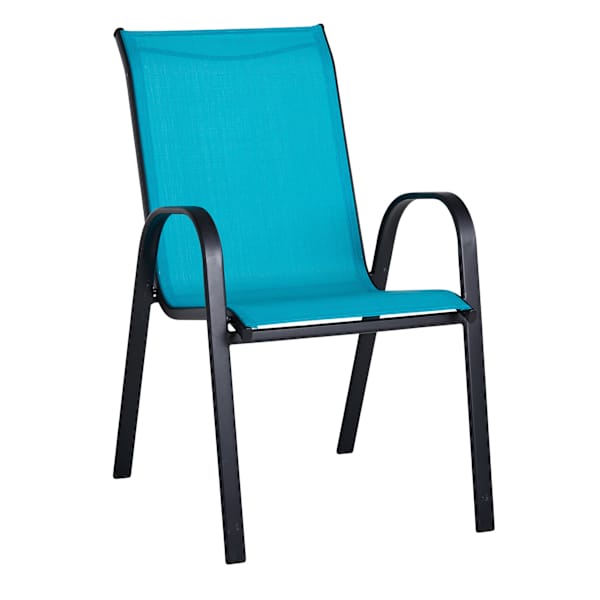at home Stackable Sling Patio Chair Teal