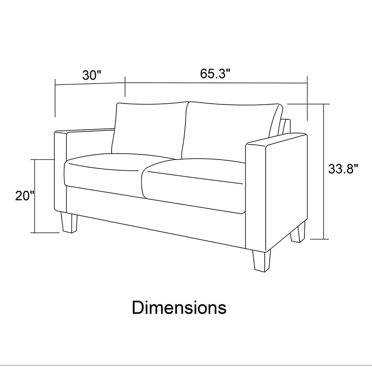 At Home Stone Sofa Light Grey
